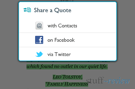 Nook Color Software ~ Share a quote from a book with friends Nook Color Software ~ Share a quote from a book with friends