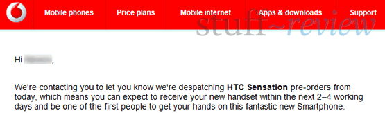 HTC Sensation pre-orders shipping HTC Sensation pre-orders shipping