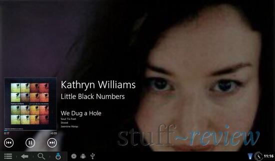 Zune/WP7 styled music player running on Nook Color - Now playing Zune/WP7 styled music player running on Nook Color - Now playing