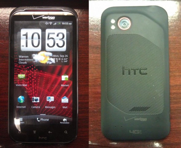 HTC Vigor / Rezound front and back HTC Vigor / Rezound front and back