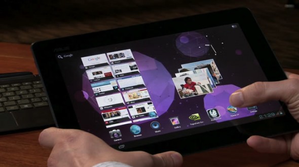 ASUS Transformer Prime running Android Ice Cream Sandwich ASUS Transformer Prime running Android Ice Cream Sandwich