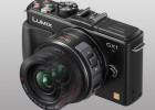 Panasonic Lumix GX1 MFT camera black X series power zoom lens open Panasonic Lumix GX1 MFT camera black X series power zoom lens open