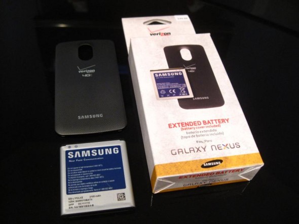 Verizon Galaxy Nexus 2,100mAh extended battery and cover Verizon Galaxy Nexus 2,100mAh extended battery and cover