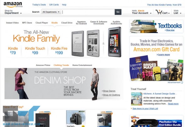 Amazon website redesign Amazon website redesign
