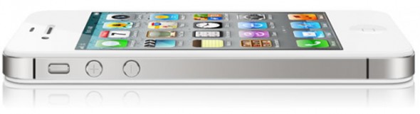 Apple iPhone 4S white - left side Apple iPhone 4S white - left side
