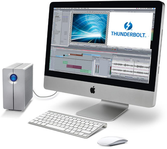 LaCie 2big Thunderbolt drive connected to an iMac LaCie 2big Thunderbolt drive connected to an iMac