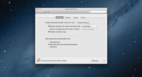 OS X Mountain Lion Gatekeeper security settings OS X Mountain Lion Gatekeeper security settings
