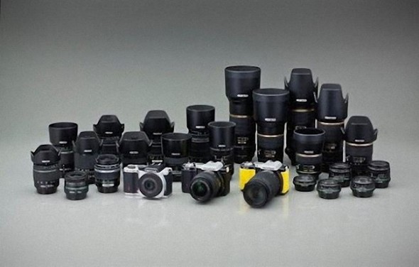 Pentax K-01 all three colors with K-mount lenses Pentax K-01 all three colors with K-mount lenses