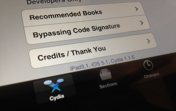 Cydia running on 3rd generation iPad - chpwn method Cydia running on 3rd generation iPad - chpwn method