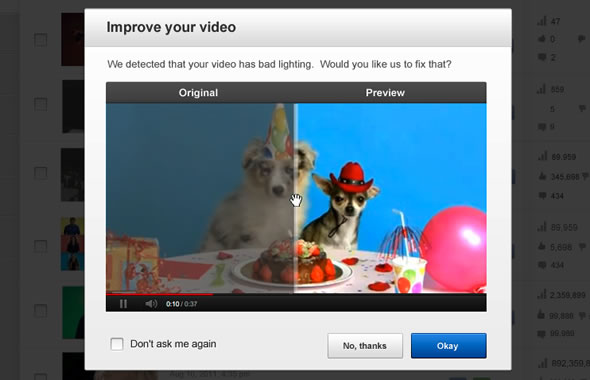 YouTube camera shake and exposure auto-fix YouTube camera shake and exposure auto-fix