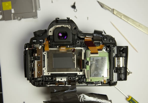 Canon 5D Mark III teardown - shutter curtain Canon 5D Mark III teardown - shutter curtain