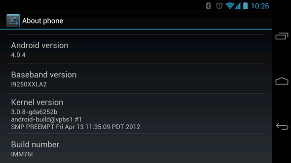 GSM Galaxy Nexus IMM76I Android 4.0.4 update GSM Galaxy Nexus IMM76I Android 4.0.4 update